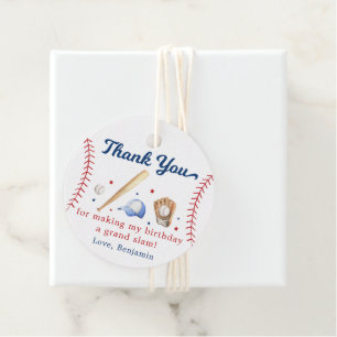 Étiquettes Cadeau Rookie de baseball de l'année Premier anniversaire