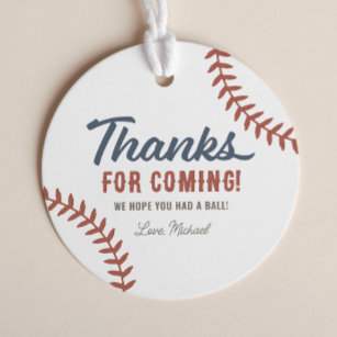 Étiquettes Cadeau Rookie de l'année Baseball fête d'anniversaire