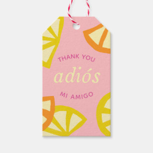 Étiquettes-cadeau Rose 30e anniversaire Mexicains Adios 20s Favour