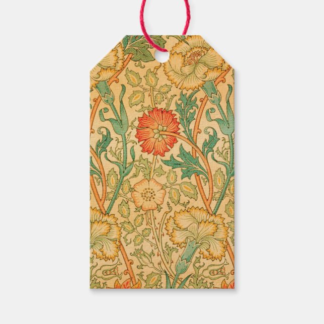 Étiquettes-cadeau Rose et Rose par William Morris (Devant)