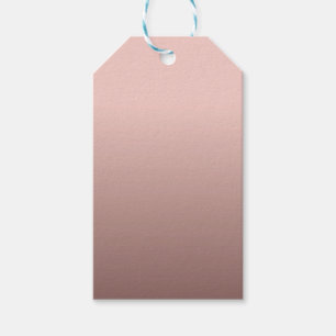 Étiquettes-cadeau Rose Gold Blank Modèle moderne élégant