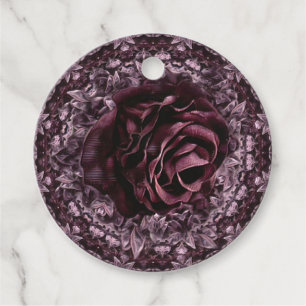 Étiquettes Cadeau Rose Mandala