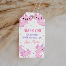 Rose mignon Axolotl Anniversaire Merci Favoriser