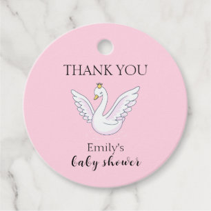 Étiquettes Cadeau Rose mignon moderne Sweet Princess Baby shower de 