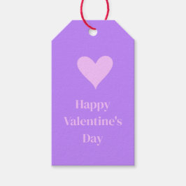 Étiquettes-cadeau Rose - Violet Saint-Valentin