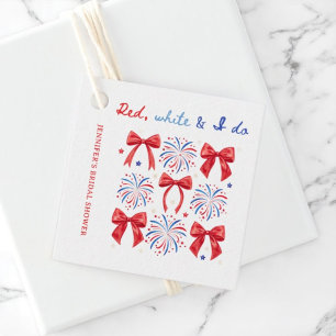 Étiquettes Cadeau Rouge Blanc et je fais la Fête du 14 juillet pour
