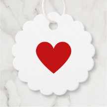 Rouge Coeur Moderne Minimaliste Simple Cute Scallo