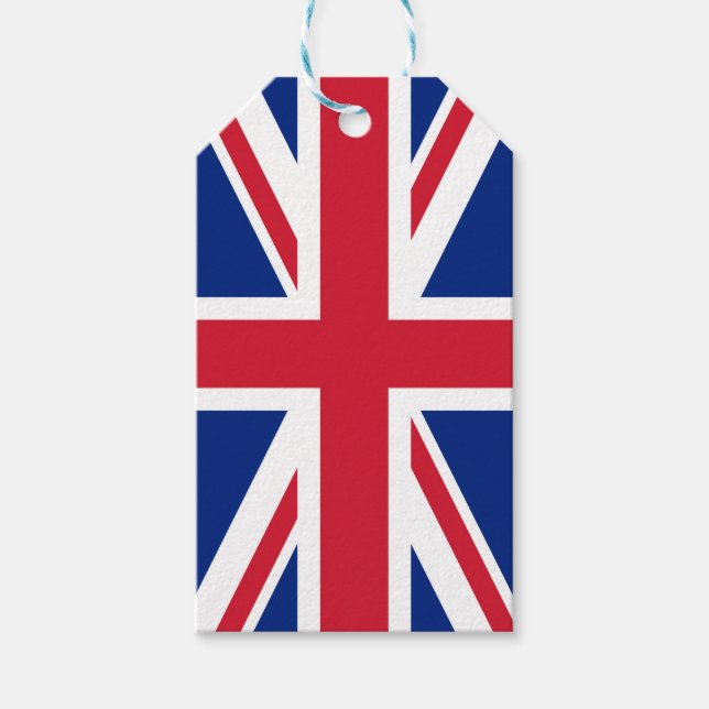 Étiquettes-cadeau Royaume-Uni Union Jack Drapeau des colonies britan (Devant)