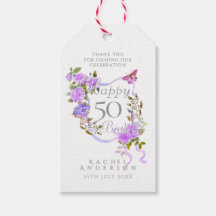 Ruban de rose violette 50e anniversaire