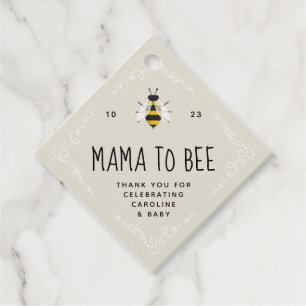 Étiquettes Cadeau Rusitc Mama to Bee Baby shower