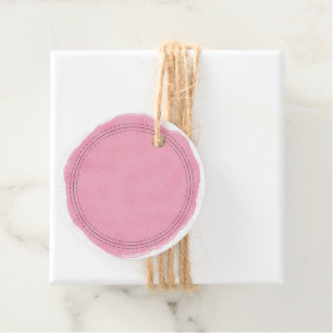 Étiquettes Cadeau Russe fait maison Aquarelle rose Laver Écrire sur