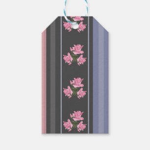 Étiquettes-cadeau Russe, rayé, patchwork