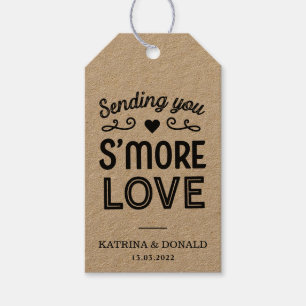 Étiquettes-cadeau Rustic S’more Love Mariage