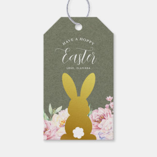Étiquettes-cadeau Rustique Elegant Pâques Personnalisé