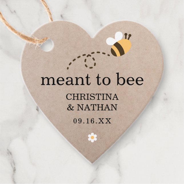 Étiquettes Cadeau Rustique Signifie Être Mariage Merci (Devant)