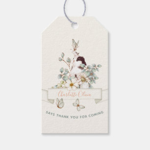 Étiquettes-cadeau Rustique Un lapin est une fille florale Cottagecor