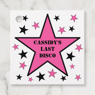 Étiquettes Cadeau Sa Dernière soirée de bachelorette de la disco