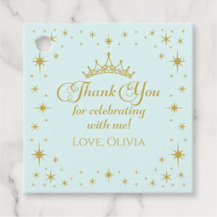 Étiquettes Cadeau Sa Royal Fiveness Gold Princess 5e anniversaire