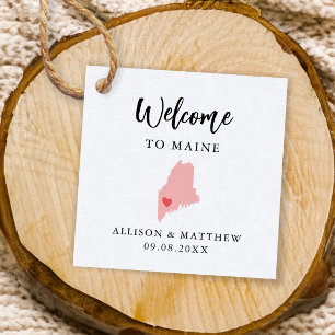 Étiquettes Cadeau Sac d'accueil Mariage Color Maine