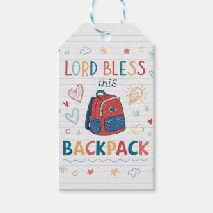Étiquettes-cadeau Sacs de l'école chrétienne