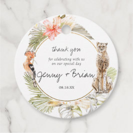 Étiquettes Cadeau Safari africain enchanté | MERCI MARIAGE