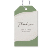 Sage Green Mariage Abstrait Faveur