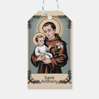 Étiquettes-cadeau Saint Anthony, the kindest of saints