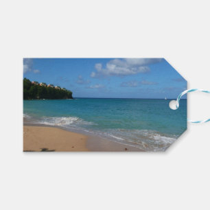 Étiquettes-cadeau Saint Lucia Beach Paysage tropical