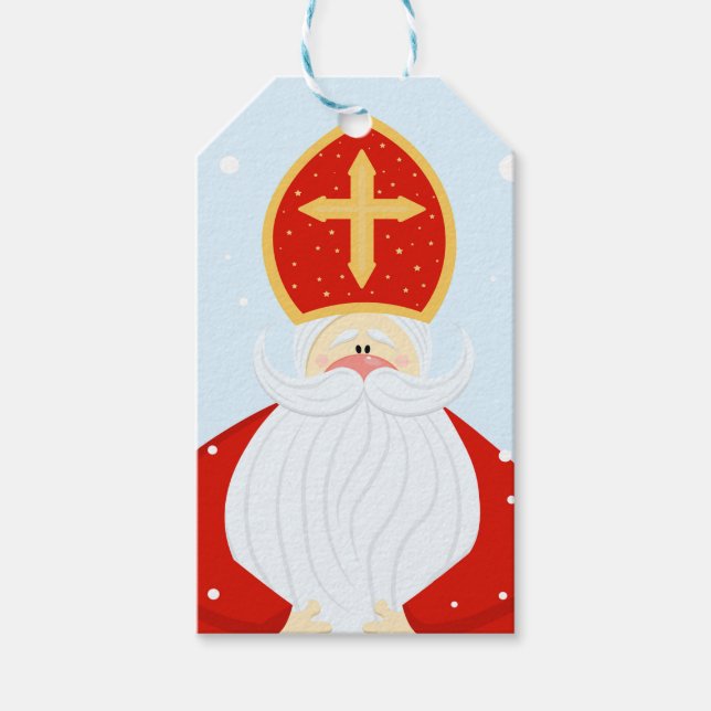 Étiquettes-cadeau Saint Nicolas (Devant)