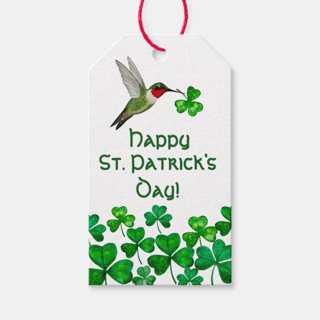 Étiquettes-cadeau Saint Patrick's Day (Devant)