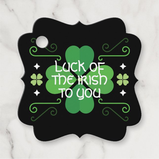 Étiquettes Cadeau Saint Patrick's Day (Devant)