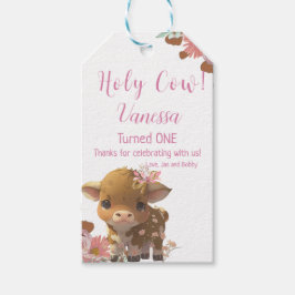 Étiquettes-cadeau Saint-Vache, premier anniversaire