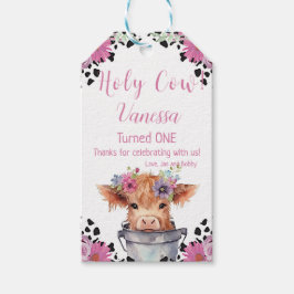 Étiquettes-cadeau Saint-Vache, premier anniversaire