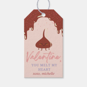 Étiquettes-cadeau Saint-Valentin chocolat melt Tags Cadeaux personna