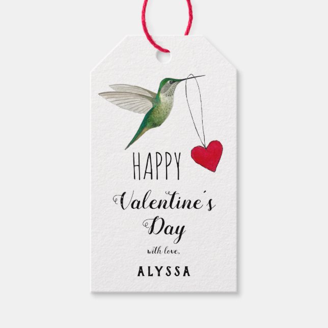 Étiquettes-cadeau Saint Valentin sur mesure (Devant)