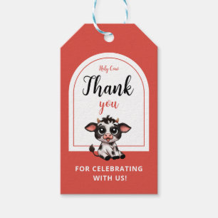 Étiquettes-cadeau sainte vache merci