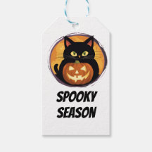 Saison Éffrayante de chats de dessin animé Hallowe