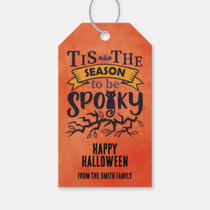 Étiquettes-cadeau Saison personnalisée pour un Halloween effrayant