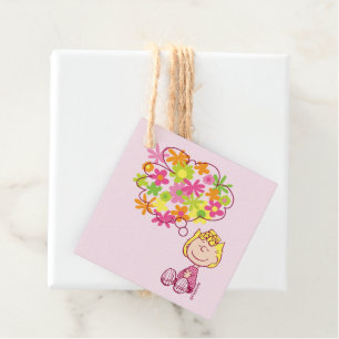 Étiquettes Cadeau Sally pense aux fleurs