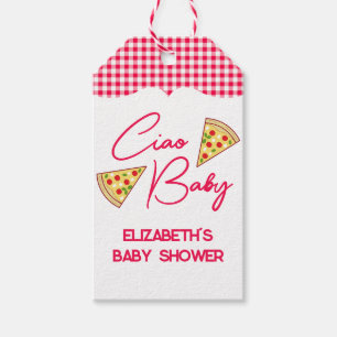 Étiquettes-cadeau Salut Bébé Fête de Naissance Italienne