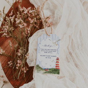Étiquettes-cadeau Salut Petit Marin Remerciement pour Baby Shower