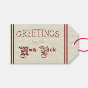 Étiquettes-cadeau Salutations du pôle Nord