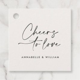 Étiquettes Cadeau Salutations pour l'amour moderne script minimal ma