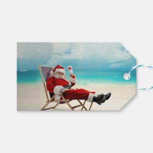 Étiquettes-cadeau Santa Claus