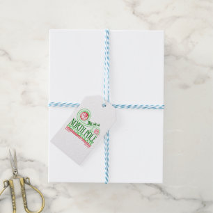 Étiquettes-cadeau Santa Clause Pôle Nord Chocolat chaud