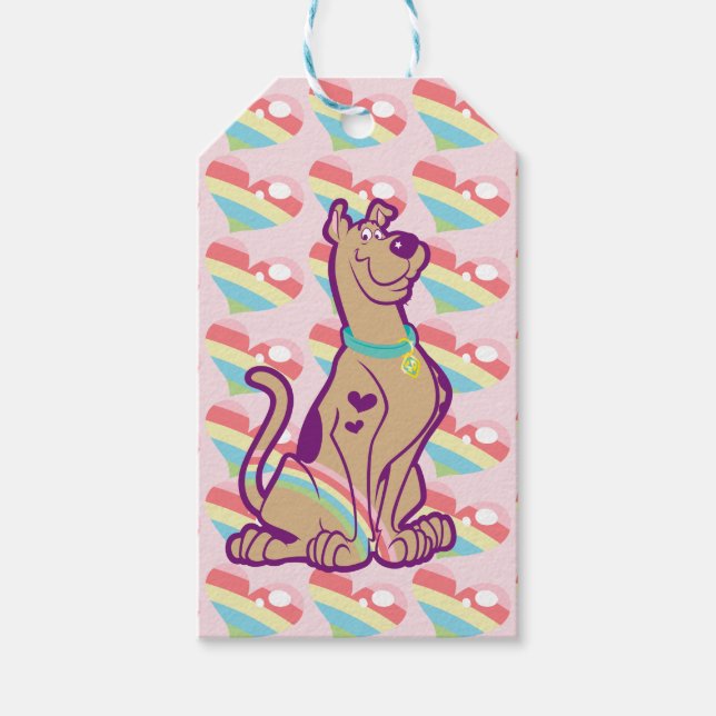 Étiquettes-cadeau Scooby-Doo arc-en-ciel (Devant)