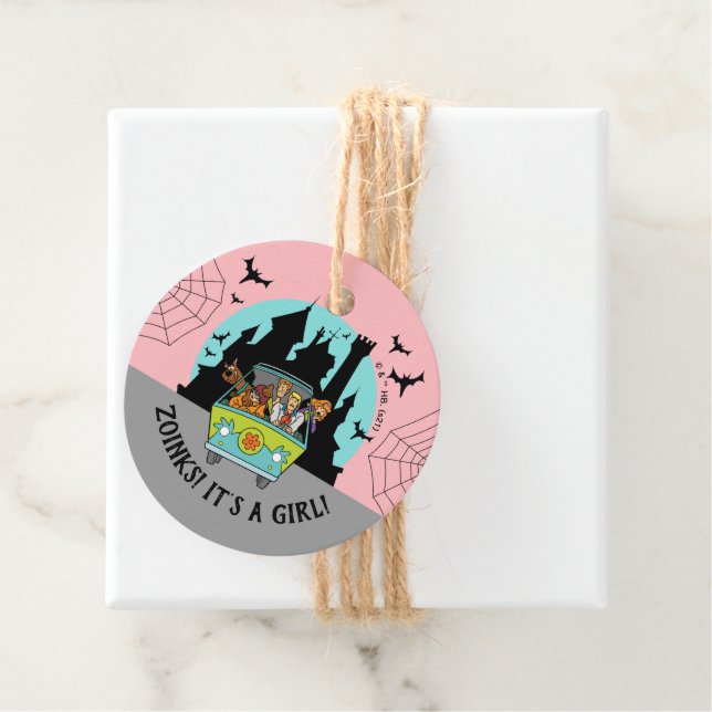 Étiquettes Cadeau Scooby-Doo Spooktacular Halloween Baby shower (En situation)