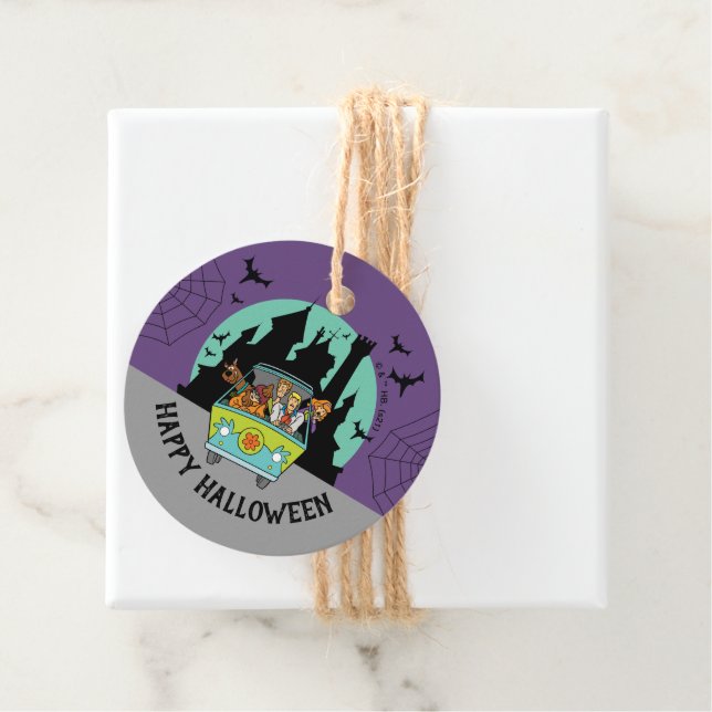 Étiquettes Cadeau Scooby-Doo Spooktacular Halloween Party (En situation)