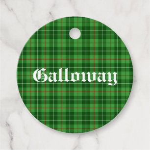 Étiquettes Cadeau Scotland Galloway District Tartan Personnalisé