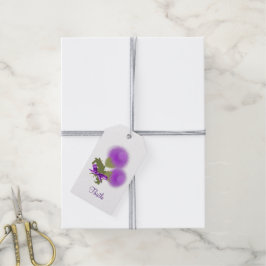 Étiquettes-cadeau Scottish Thistle Floral Posy personnalisé